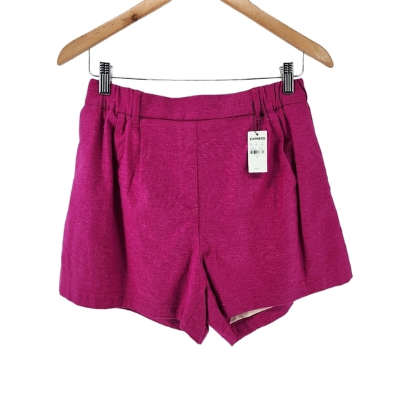 Express Women's Linen-Blend Pull-On Short - S - Picture 1 of 6